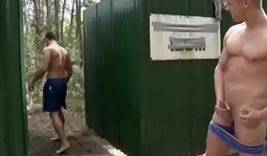 Ejaculating outdoors gay Anal Sex At The Public Park!