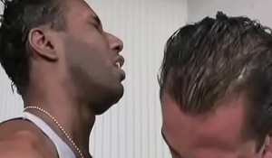 Black Dude Get Dick SUcked By White Sexy Boy And Also A Handjob 21