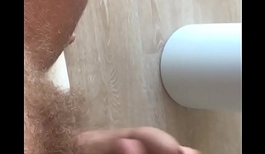 Boy playing with his cock legs spread