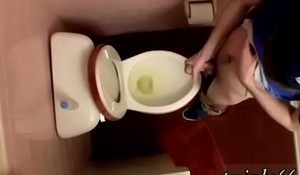 Gay twink molested Unloading In The Toilet Bowl