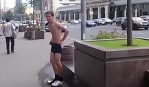 Nude boy in Moscow