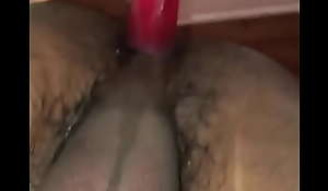 18 asian twink fucking red dildo
