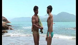 Cute latino sucked and fucked outdoor