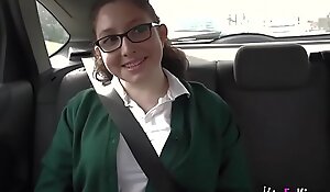 New scandal schoolgirl anais ran away from school straight into porn