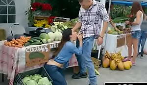 Farmer's slutty wife eva lovia cheating with a random customer